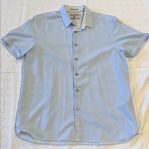 Ted Baker Blue Button Down Polo